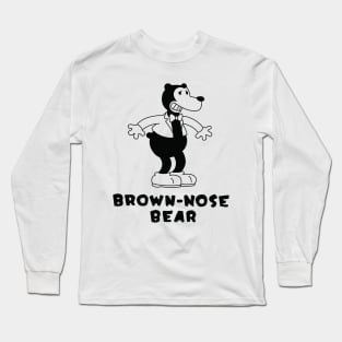 Brown-Nose Bear Long Sleeve T-Shirt